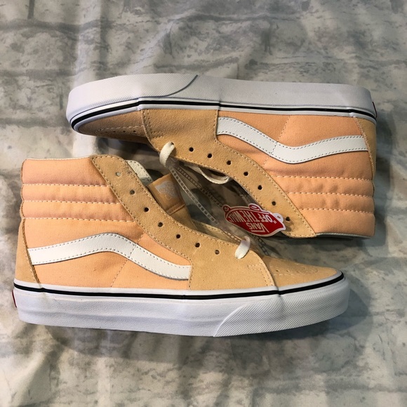bleached vans sk8 hi